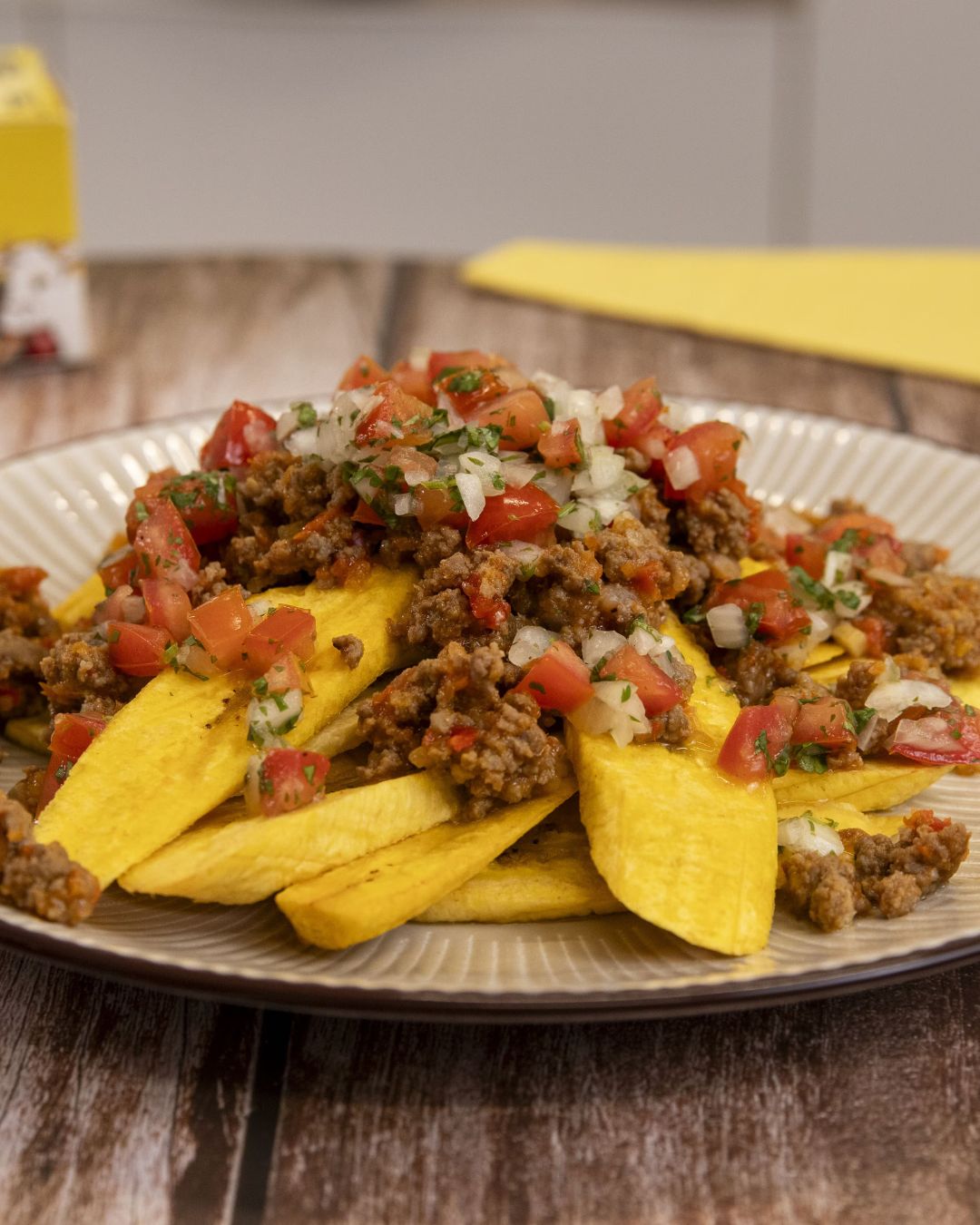 Tajada con carne molida